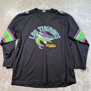 San Jose Sharks Los Tiburones Black Hockey Jersey NHL Honda Sz Med